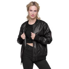 Load image into Gallery viewer, Goddess Sexy Leather Bomber Jacket
