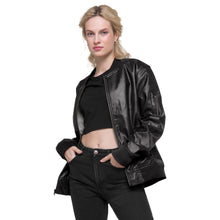 Load image into Gallery viewer, Goddess Sexy Leather Bomber Jacket
