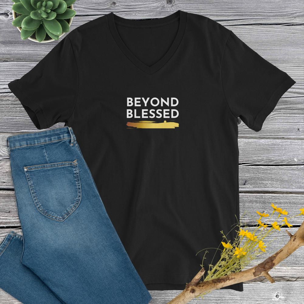Beyond Blessed Short Sleeve V-Neck T-Shirt